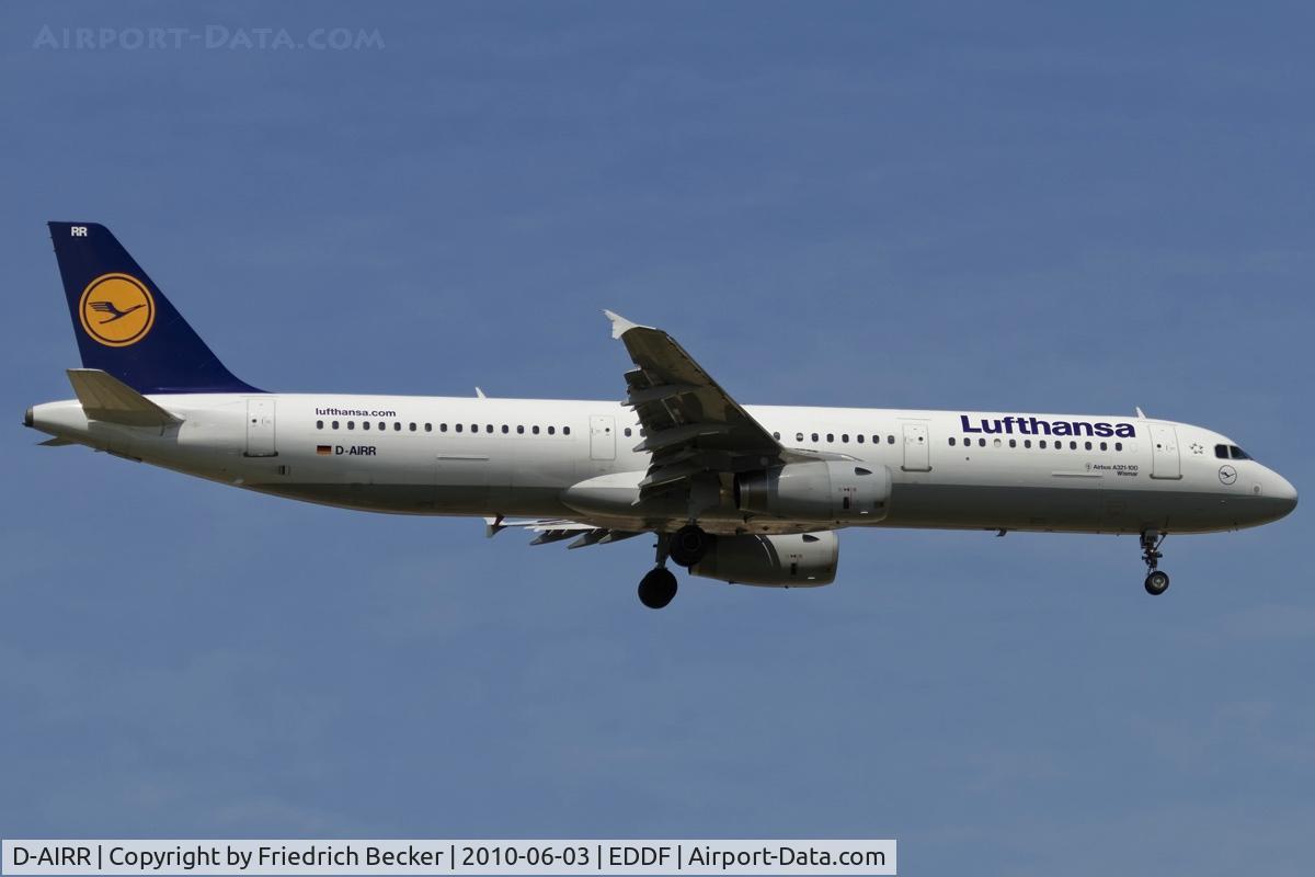 D-AIRR, 1995 Airbus A321-131 C/N 0567, on final RW07R