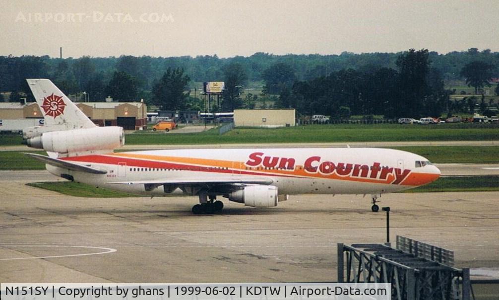 N151SY, 1982 McDonnell Douglas DC-10-15 C/N 48295, Sun Country