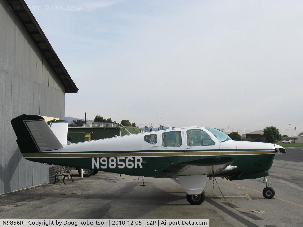 N9856R, 1960 Beech M35 Bonanza C/N D-6398, 1960 Beech M35 BONANZA, Continental IO-470-C 250 Hp