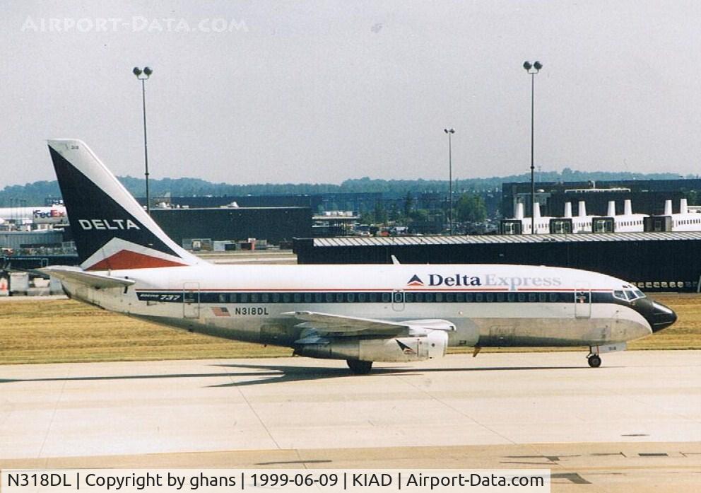N318DL, 1984 Boeing 737-232 C/N 23090, Delta Express