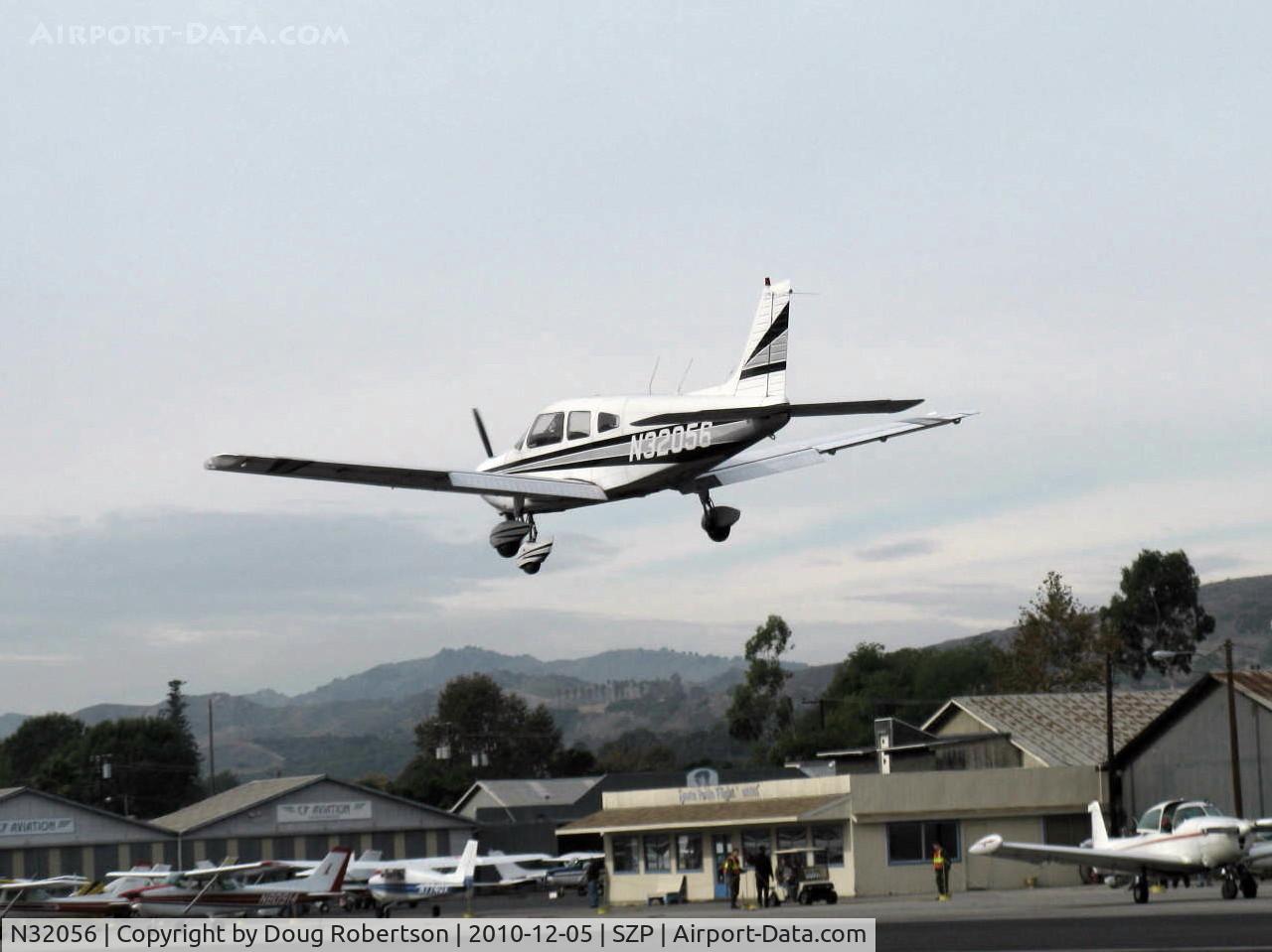 N32056, 1974 Piper PA-28-151 Cherokee Warrior C/N 28-7515056, 1975 Piper PA-28-151 WARRIOR, Lycoming O-320-E2D 150 Hp, high fast long go-around over 22