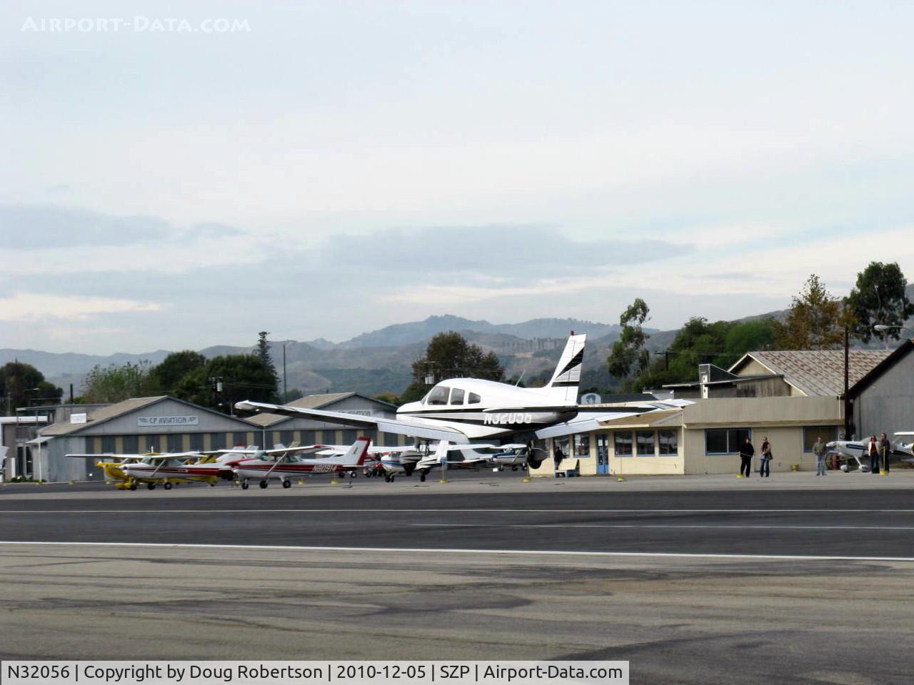N32056, 1974 Piper PA-28-151 Cherokee Warrior C/N 28-7515056, 1975 Piper PA-28-151 WARRIOR, Lycoming O-320-E2D 150 Hp, landing Rwy 22