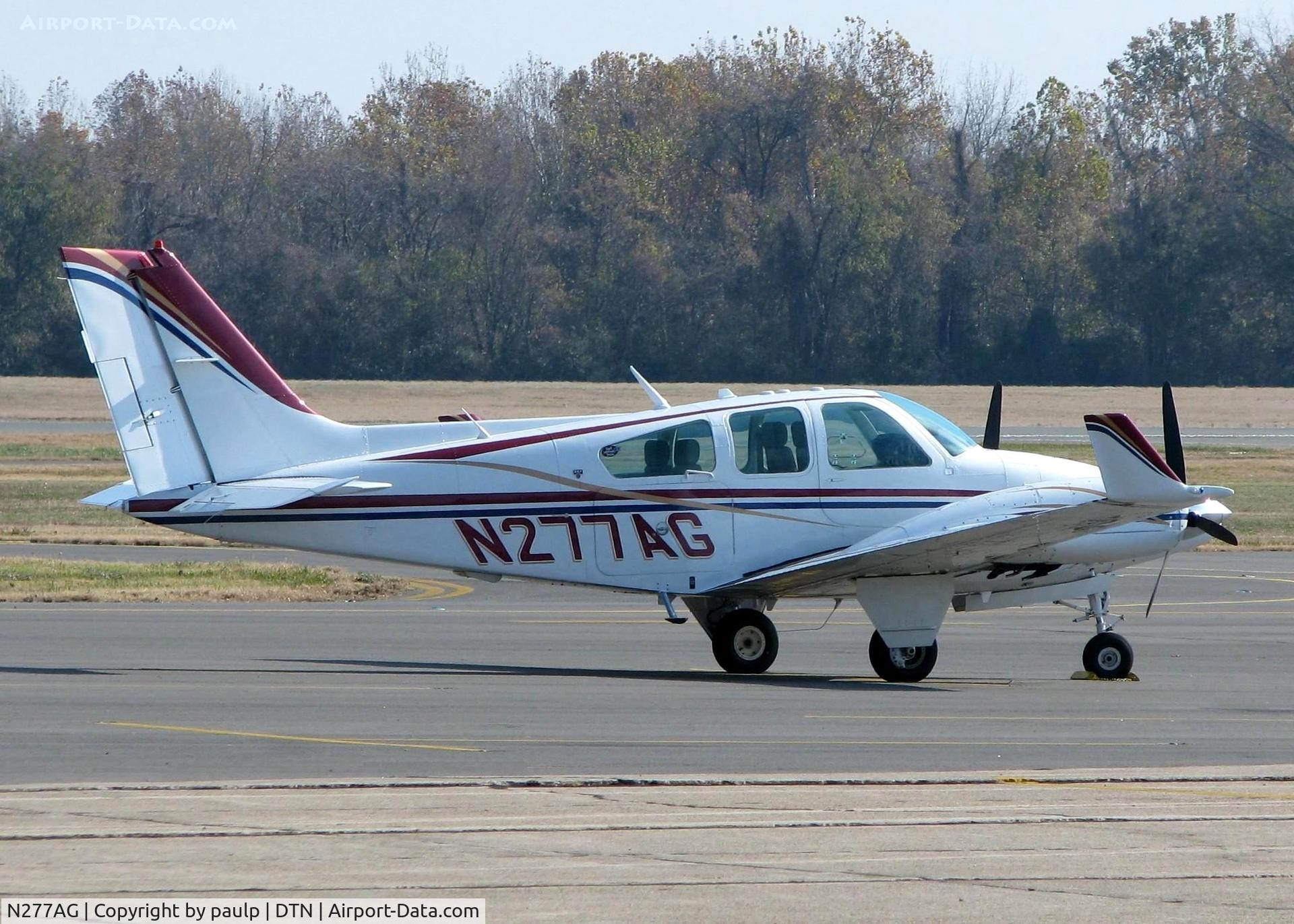 N277AG, Beech B-55 C/N TC-2236, At Downtown Shreveport.
