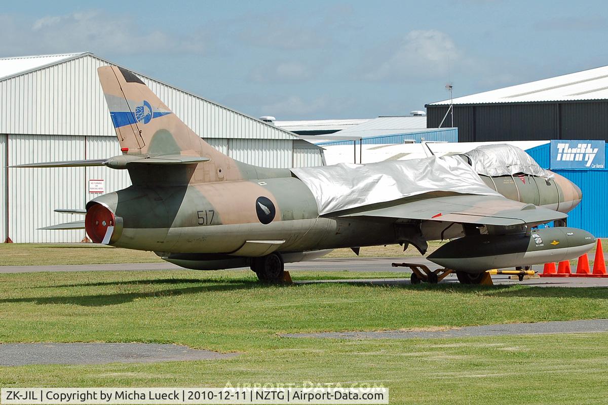 ZK-JIL, Hawker Hunter FR.74S C/N 41H/688080, At Tauranga