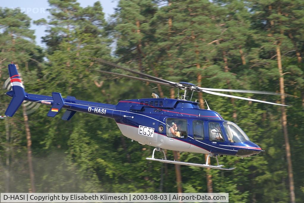 D-HASI, 1996 Bell 407 C/N 53062, at Hockenheimring heliport