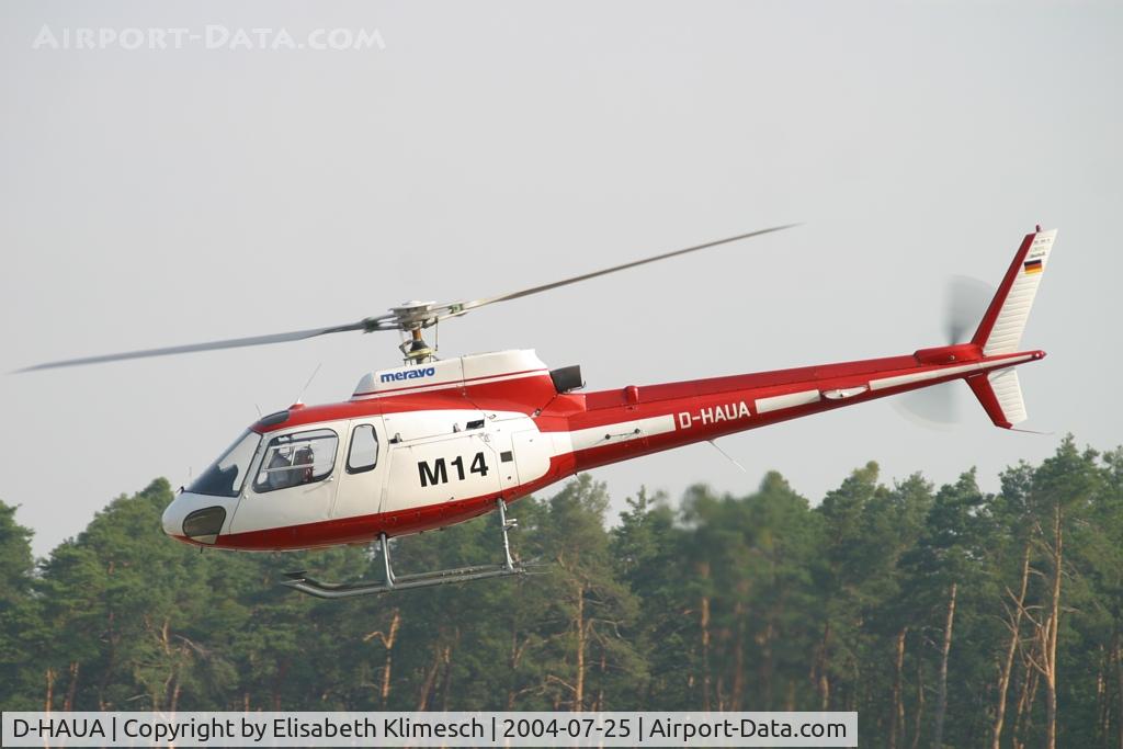 D-HAUA, 1988 Aerospatiale AS-350BA Ecureuil C/N 2056, at Hockenheimring heliport