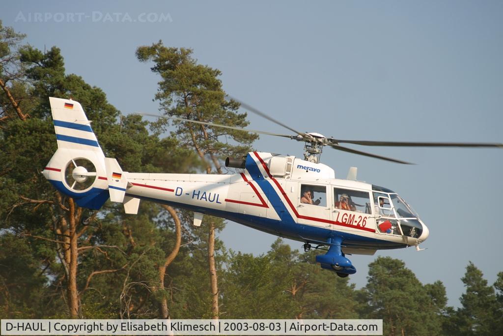 D-HAUL, Aerospatiale SA-360C Dauphin C/N 1009, at Hockenheimring heliport