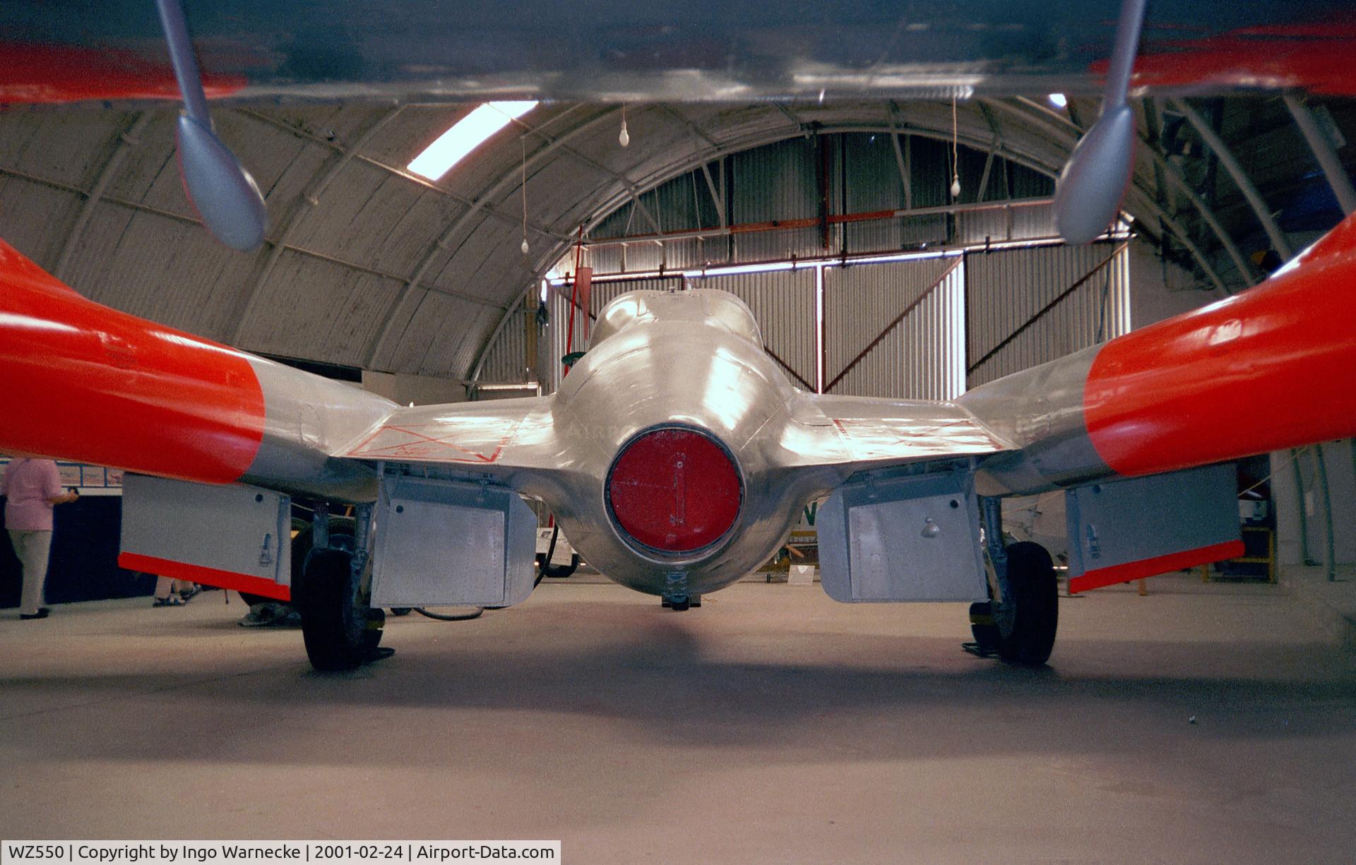 WZ550, 1953 De Havilland DH-115 Vampire T.11 C/N 15109, De Havilland D.H.115 Vampire T11 at the Malta Aviation Museum at Ta'Qali