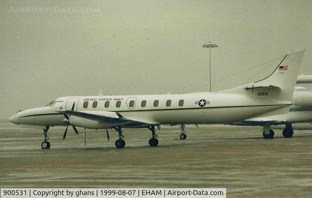 900531, 1990 Fairchild C-26D Metro III C/N DC-798M, Parked at Schiphol-East