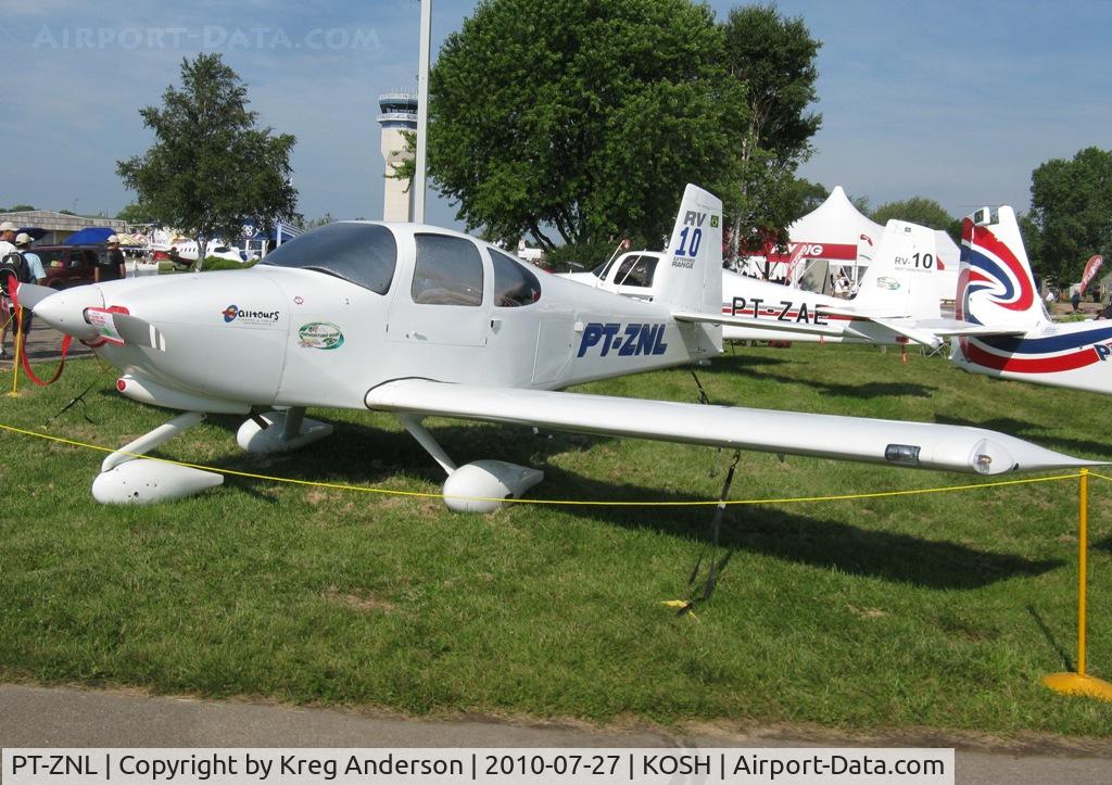 PT-ZNL, Vans RV-10 Extended Range C/N 40852, EAA AirVenture 2010