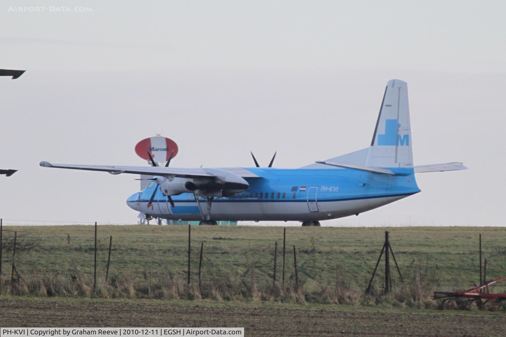 PH-KVI, 1991 Fokker 50 C/N 20218, In store at Norwich.