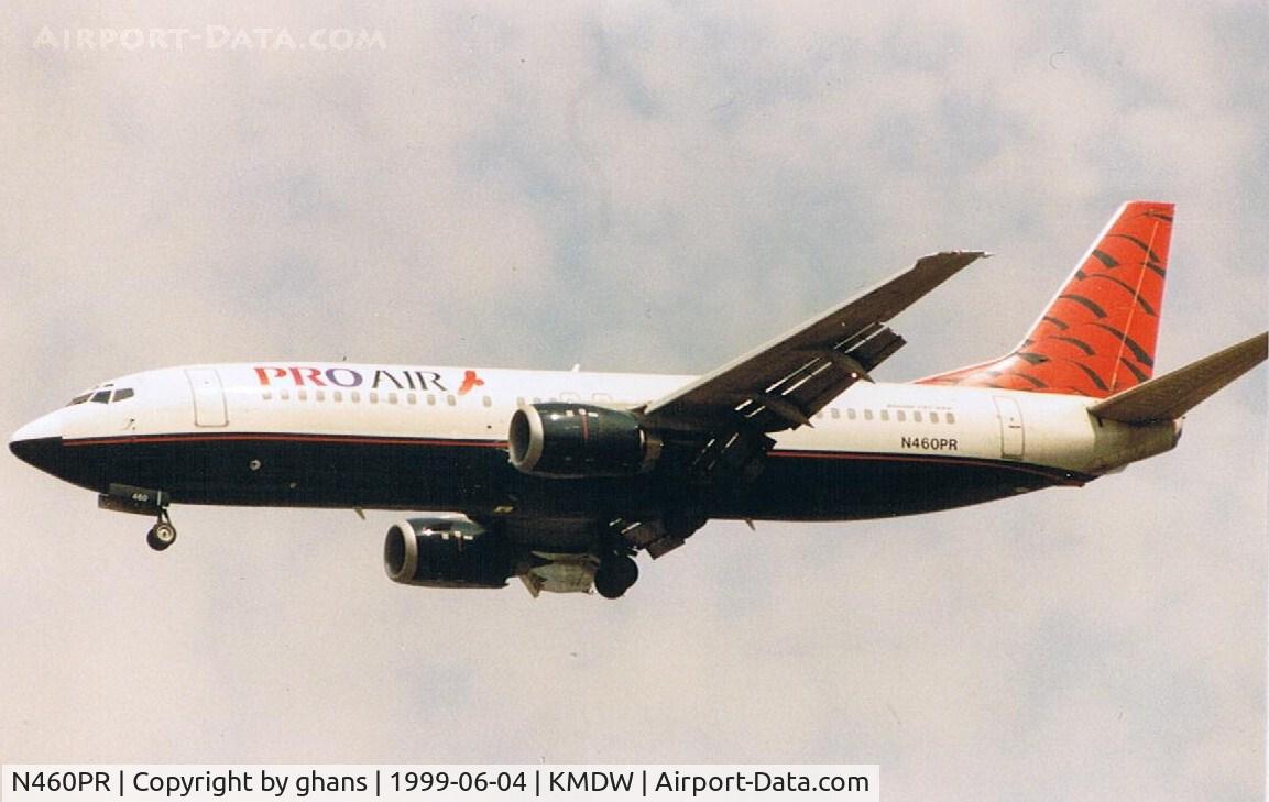 N460PR, 1997 Boeing 737-49R C/N 28881, Pro Air red colors