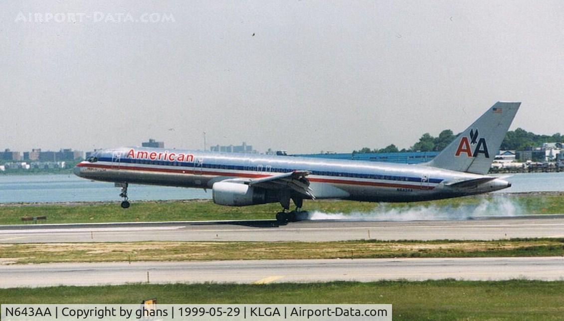 N643AA, 1991 Boeing 757-223 C/N 24601, Smoke gets in your eyes