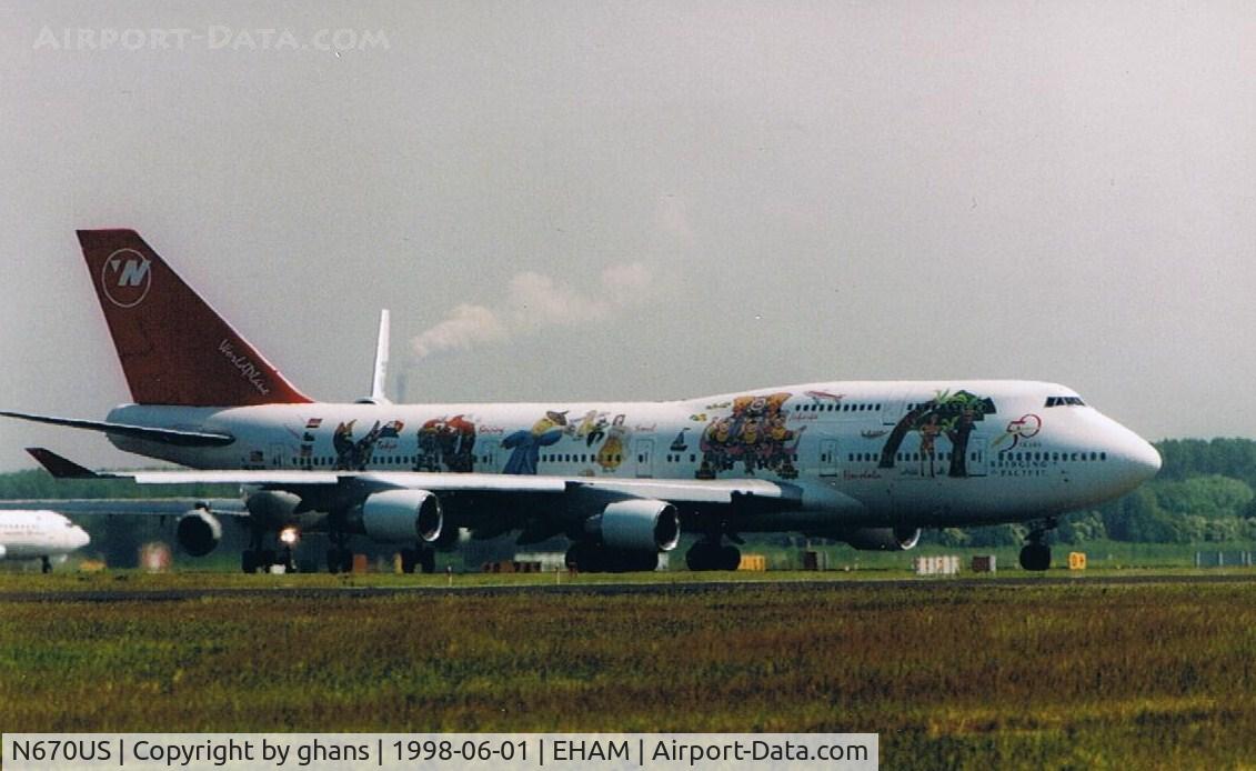 N670US, 1990 Boeing 747-451 C/N 24225, worldplane