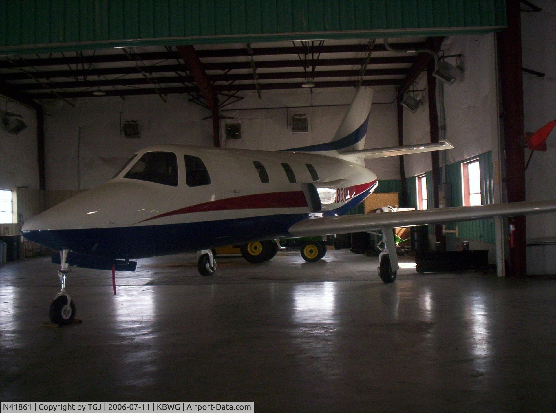 N41861, 2004 Aerocomp Comp Air Jet C/N 04001, had an angine malfunction at BWG in kentucky on route to an air show in germany