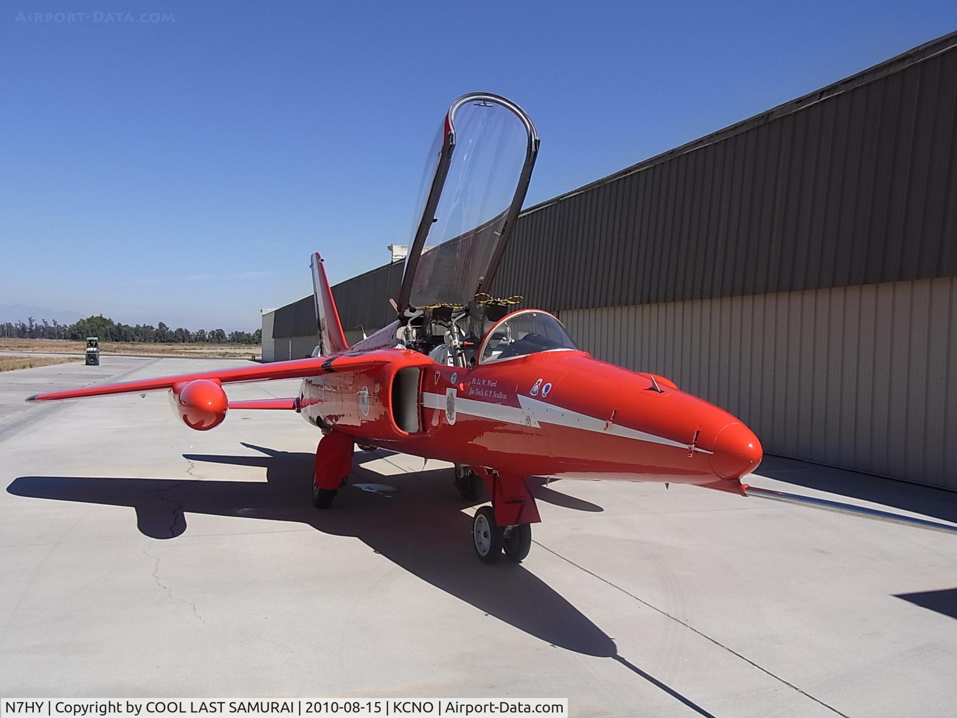 N7HY, 1962 Folland Gnat T.1 C/N FL529, Gnat N7HY after a demo flight
