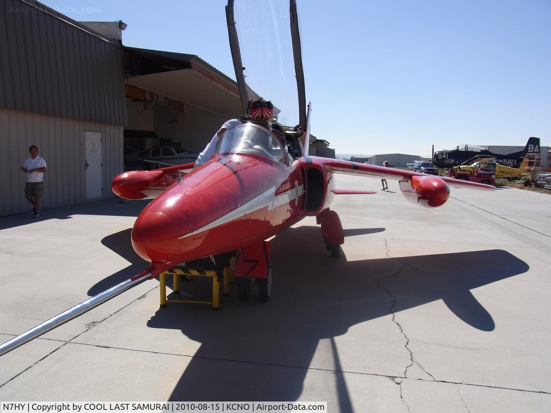 N7HY, 1962 Folland Gnat T.1 C/N FL529, Gnat N7HY after a demo flight