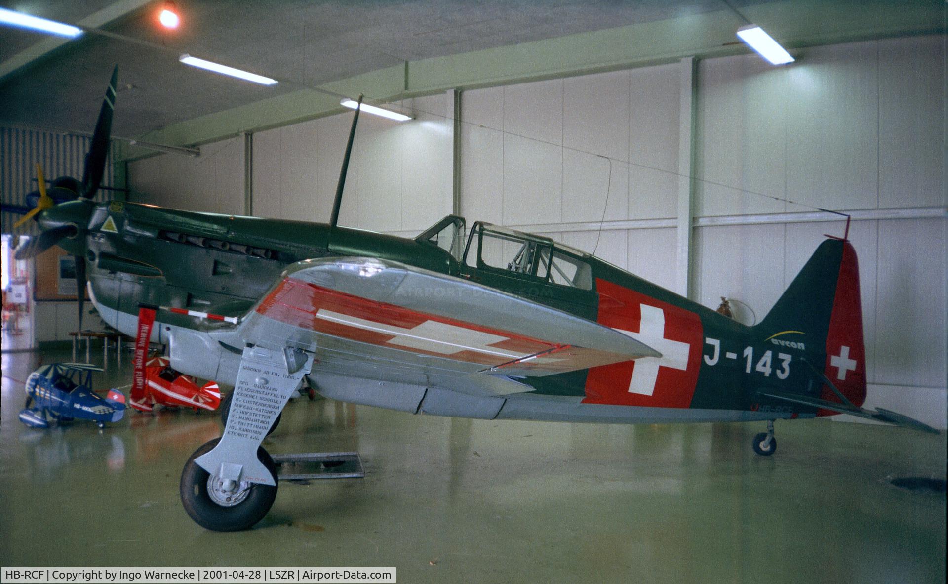 HB-RCF, 1942 Morane-Saulnier D-3801 (MS-412) C/N 194, Morane-Saulnier (EFW) D-3801 / MS.406 C-1 at the Fliegermuseum Altenrhein