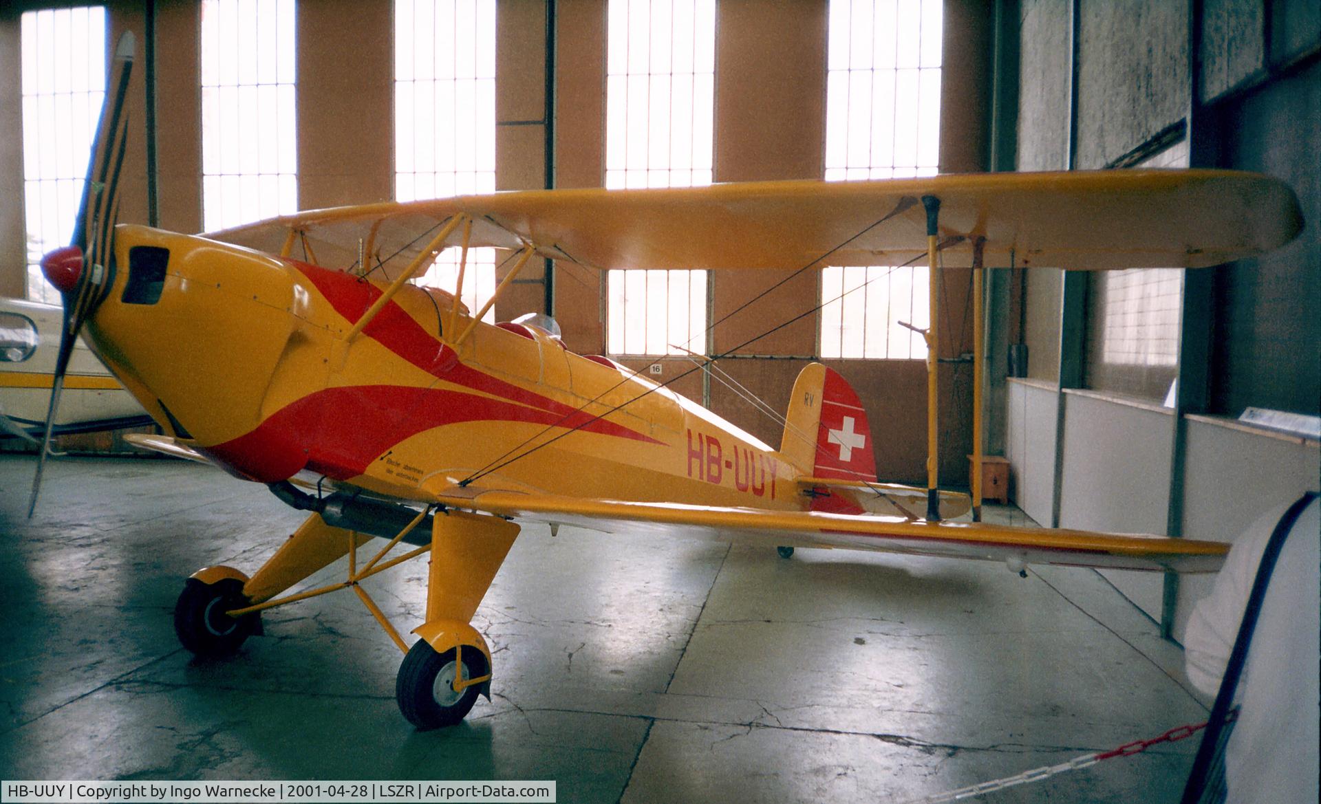 HB-UUY, 1936 Doflug Bu-131B Jungmann C/N 10, Bücker (FFA) Bü 131 APM Jungmann (Lycoming engine) at the Fliegermuseum Altenrhein
