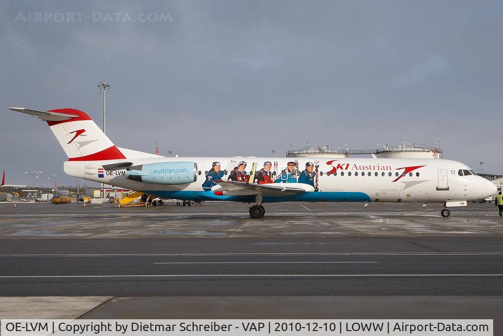 OE-LVM, 1991 Fokker F100 (F-28-0100) C/N 11361, Austrian Airlines Fokker 100