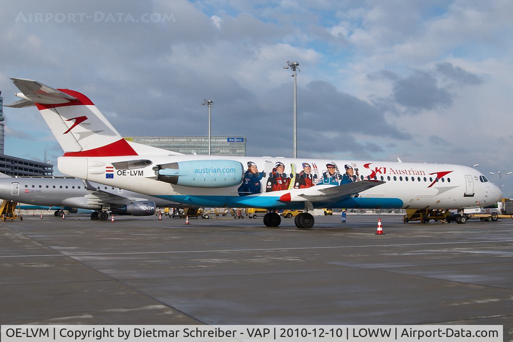 OE-LVM, 1991 Fokker F100 (F-28-0100) C/N 11361, Austrian Airlines Fokker 100