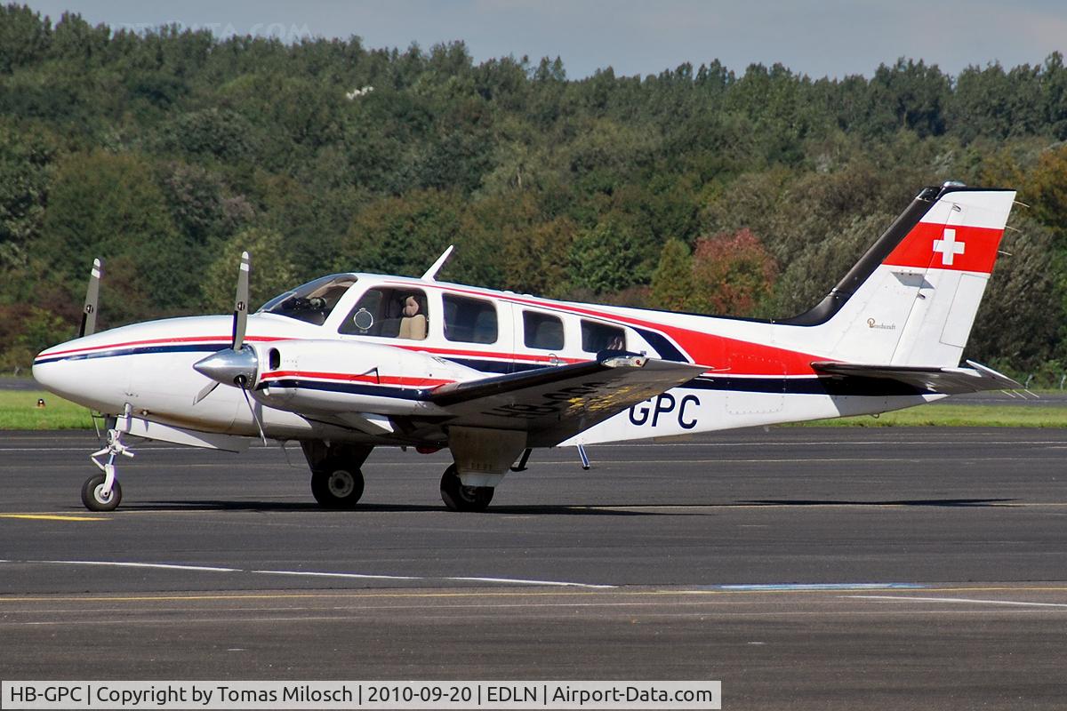 HB-GPC, 1984 Beech 58P Baron Baron C/N TJ-463, 