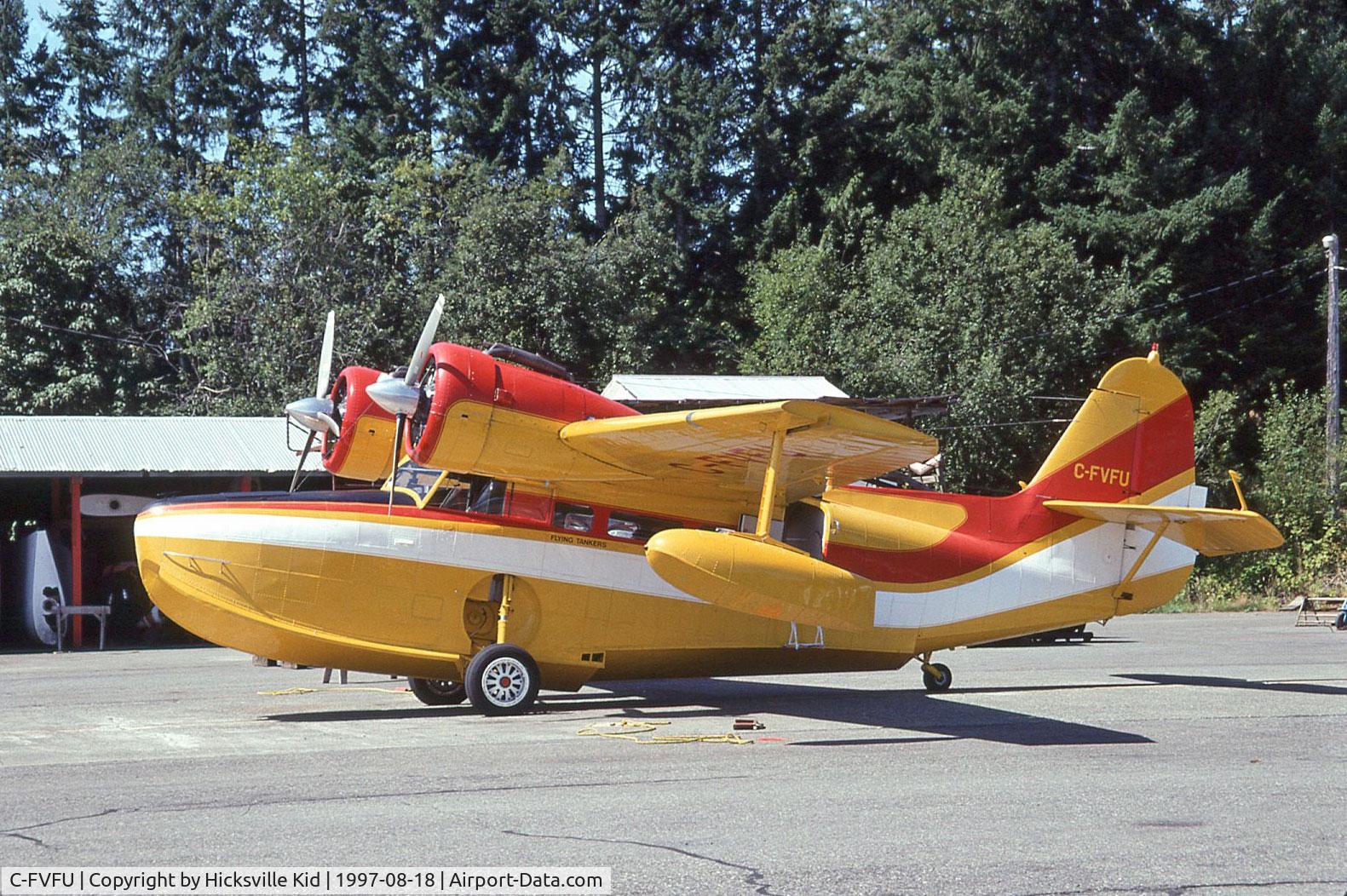 C-FVFU, 1944 Grumman G-21A Goose C/N B-101, Photo taken 18 August 1997 at Sprout Lake, Vancouver Island, BC, Canada