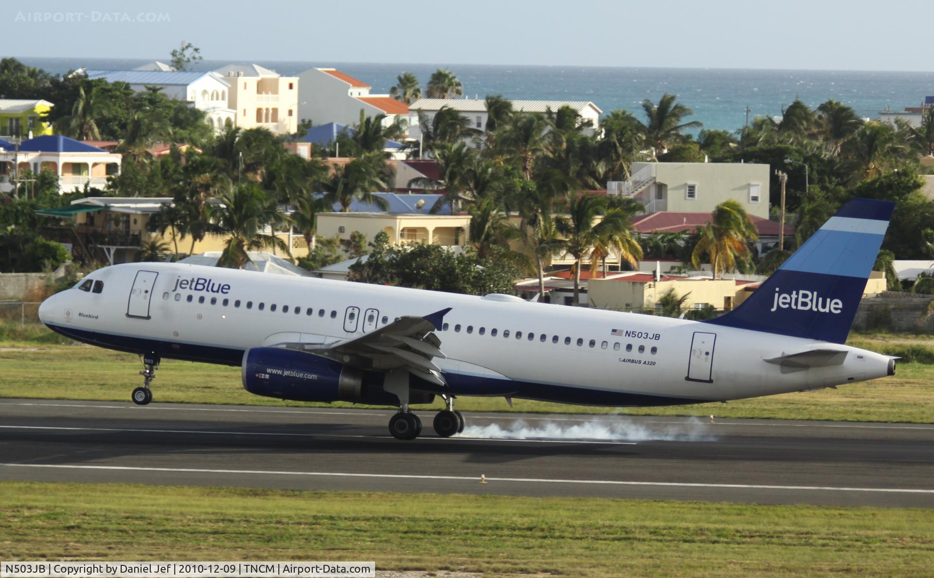 N503JB, 1999 Airbus A320-232 C/N 1123, Jet Blue N503JB landing at TNCM