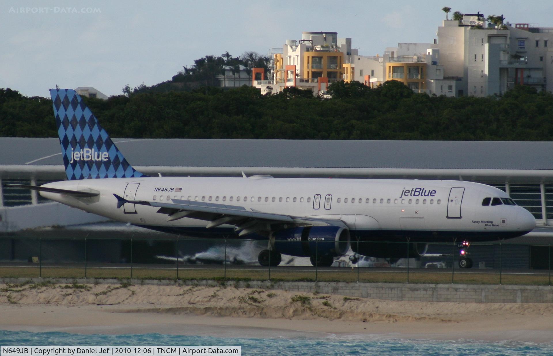 N649JB, 2006 Airbus A320-232 C/N 2977, Jet Blue N649JB landing at TNCM