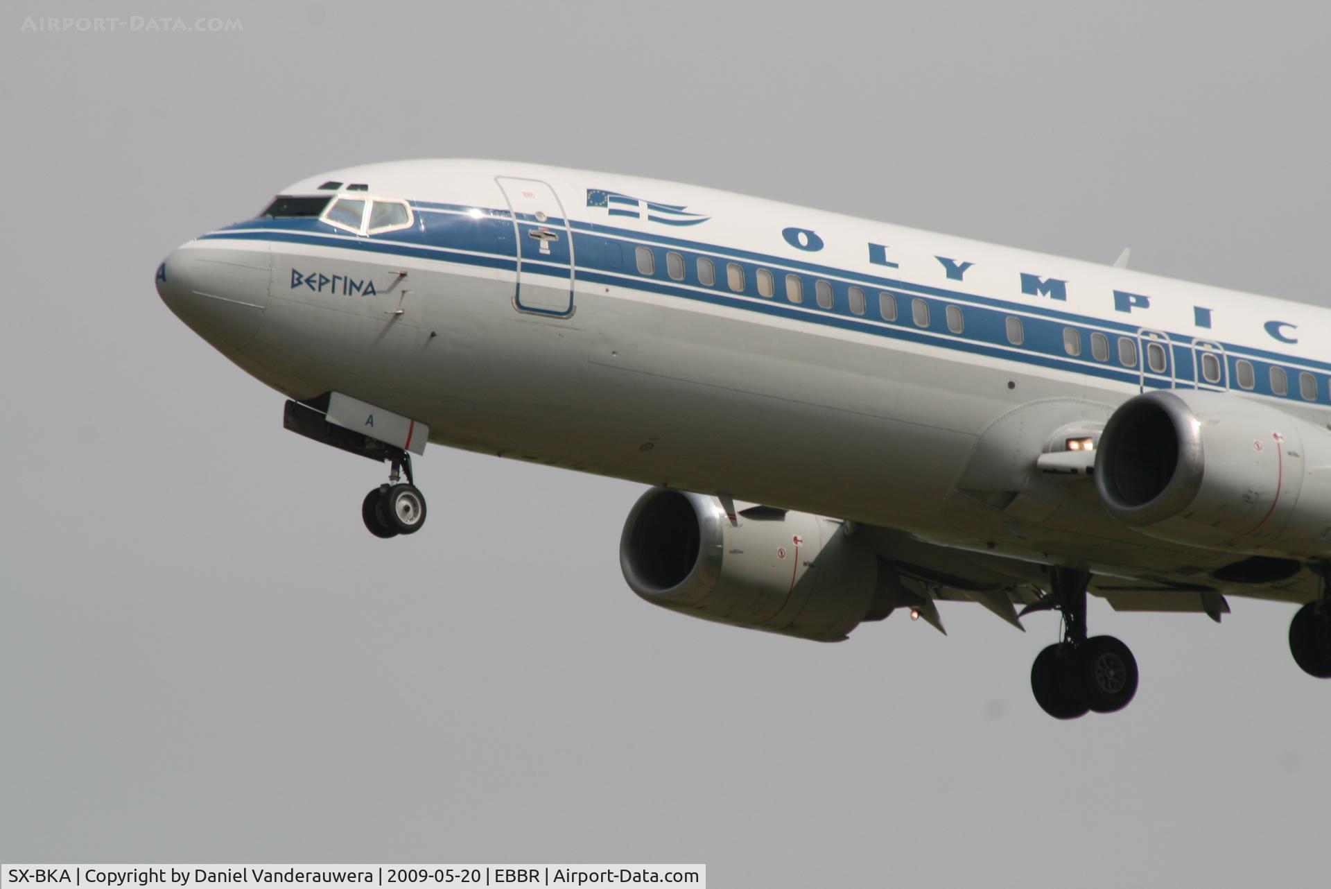 SX-BKA, 1991 Boeing 737-484 C/N 25313, Arrival of flight OA145 to RWY 25L