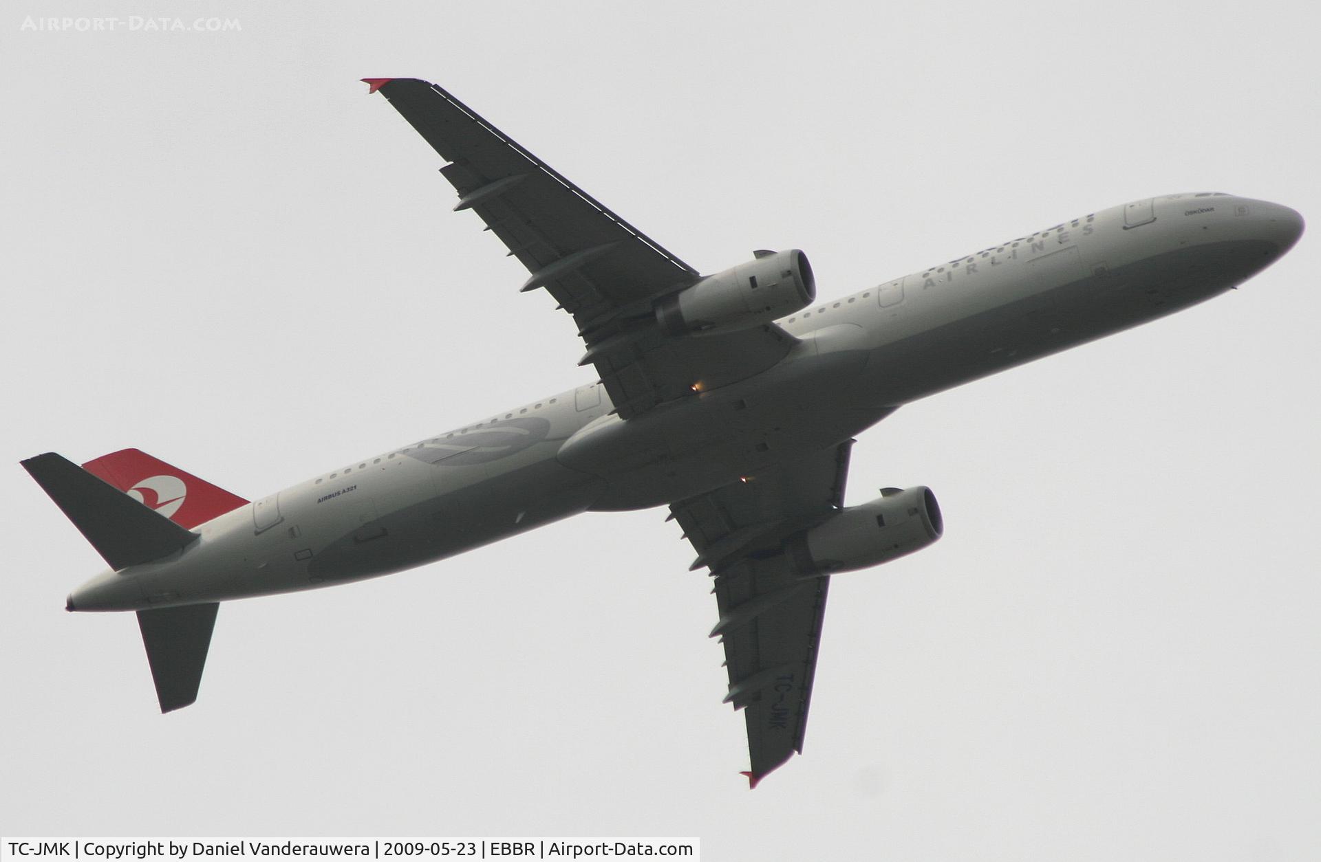 TC-JMK, 2008 Airbus A321-232 C/N 3738, Aligning to land on RWY 07L
