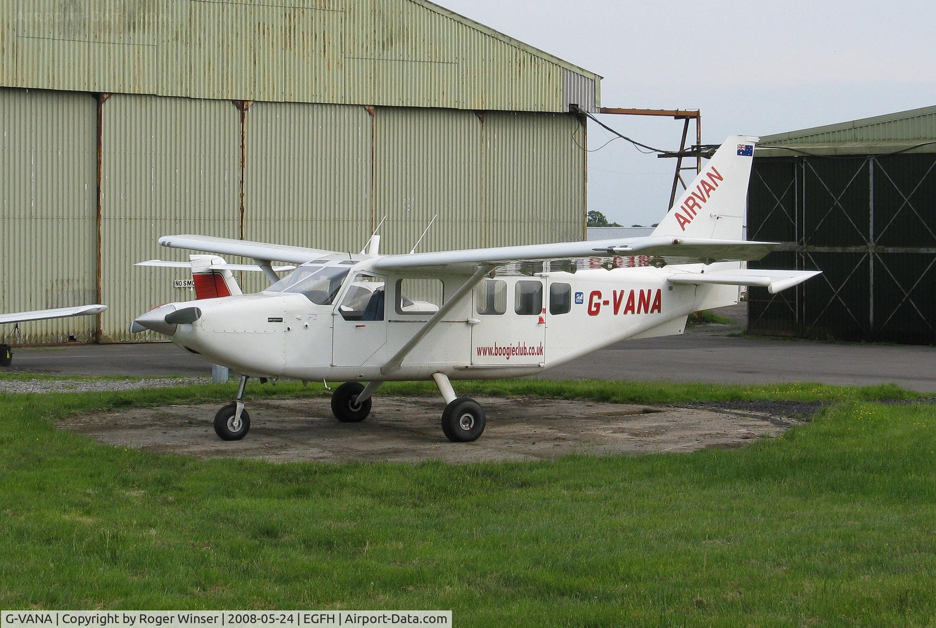 G-VANA, 2004 Gippsland GA-8 Airvan C/N GA8-04-046, Airvan used by Skydive Swansea in 2008.
