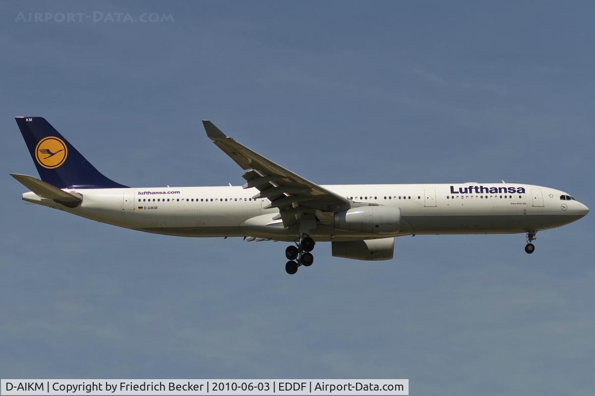 D-AIKM, 2008 Airbus A330-343X C/N 913, on final RW07R