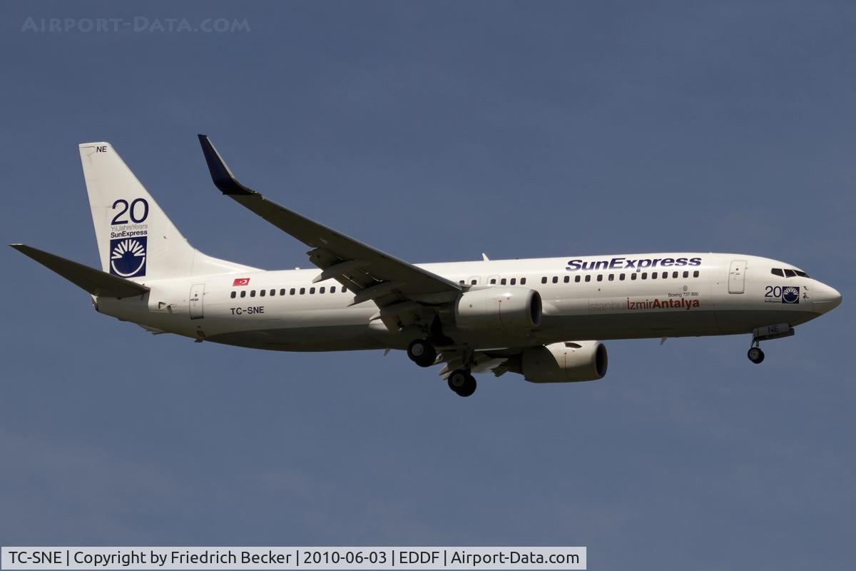 TC-SNE, 2008 Boeing 737-8HX C/N 29684, on final RW07R