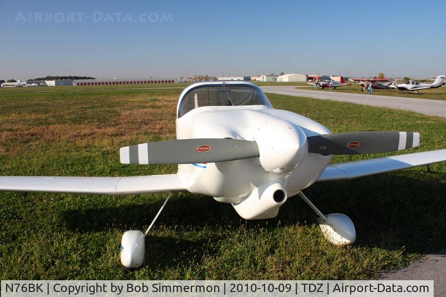 N76BK, 2006 Bushby Mustang II C/N MII-1987, At the Toledo-Metcalf EAA breakfast fly-in.