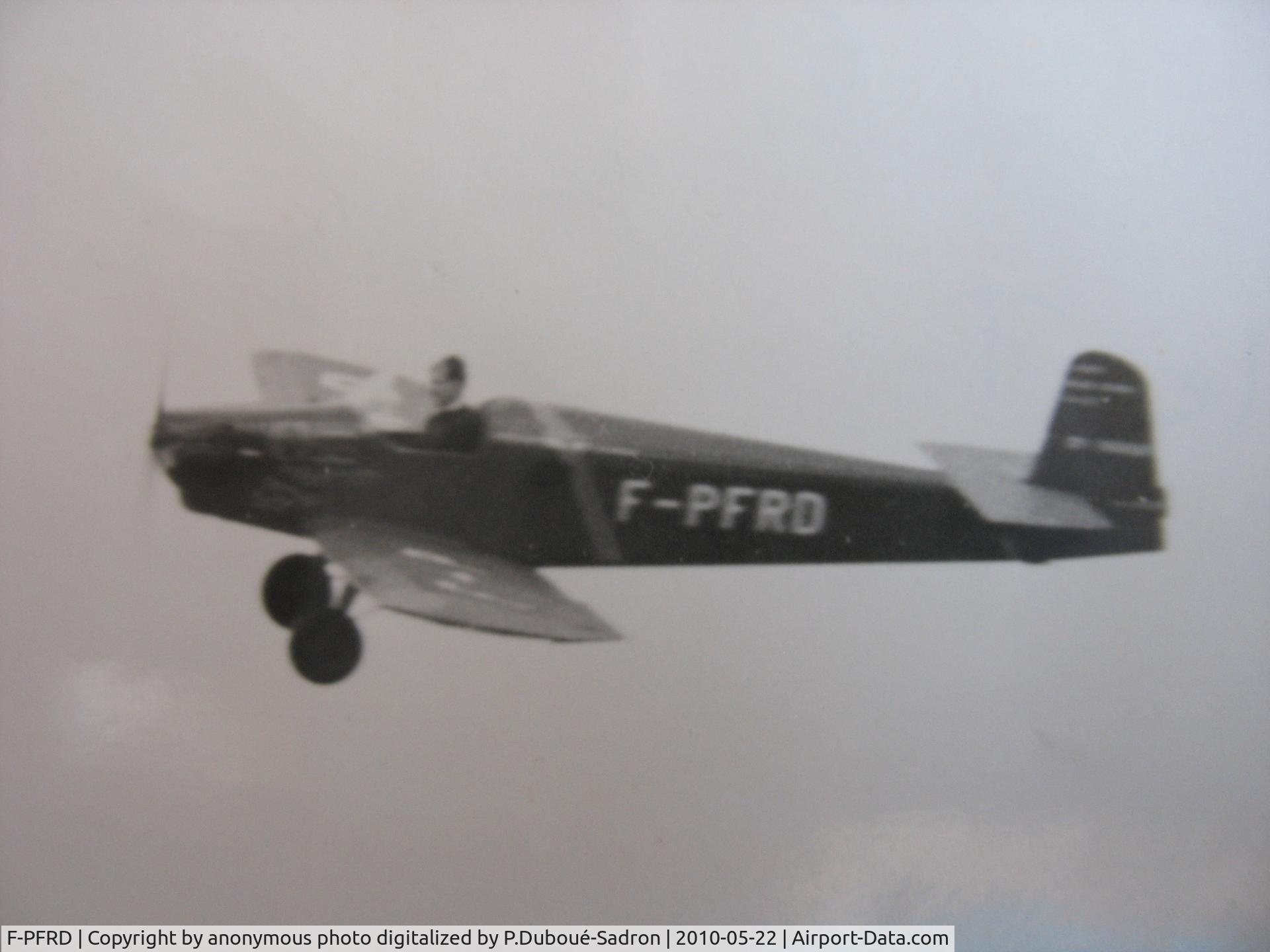 F-PFRD, Druine D-3 Turbulent C/N 58, prototype, named Napoleon, 
Pilot : Robert Duboué-Sadron