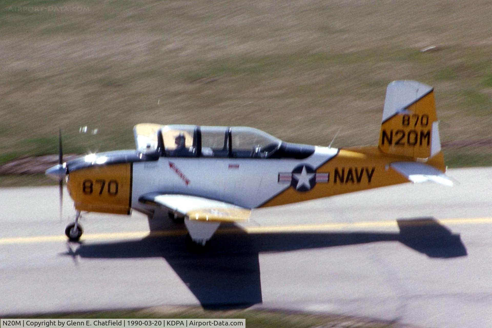 N20M, 1956 Beech-Parks D-45 C/N BG-204, Taxiing past the control tower.  I was 