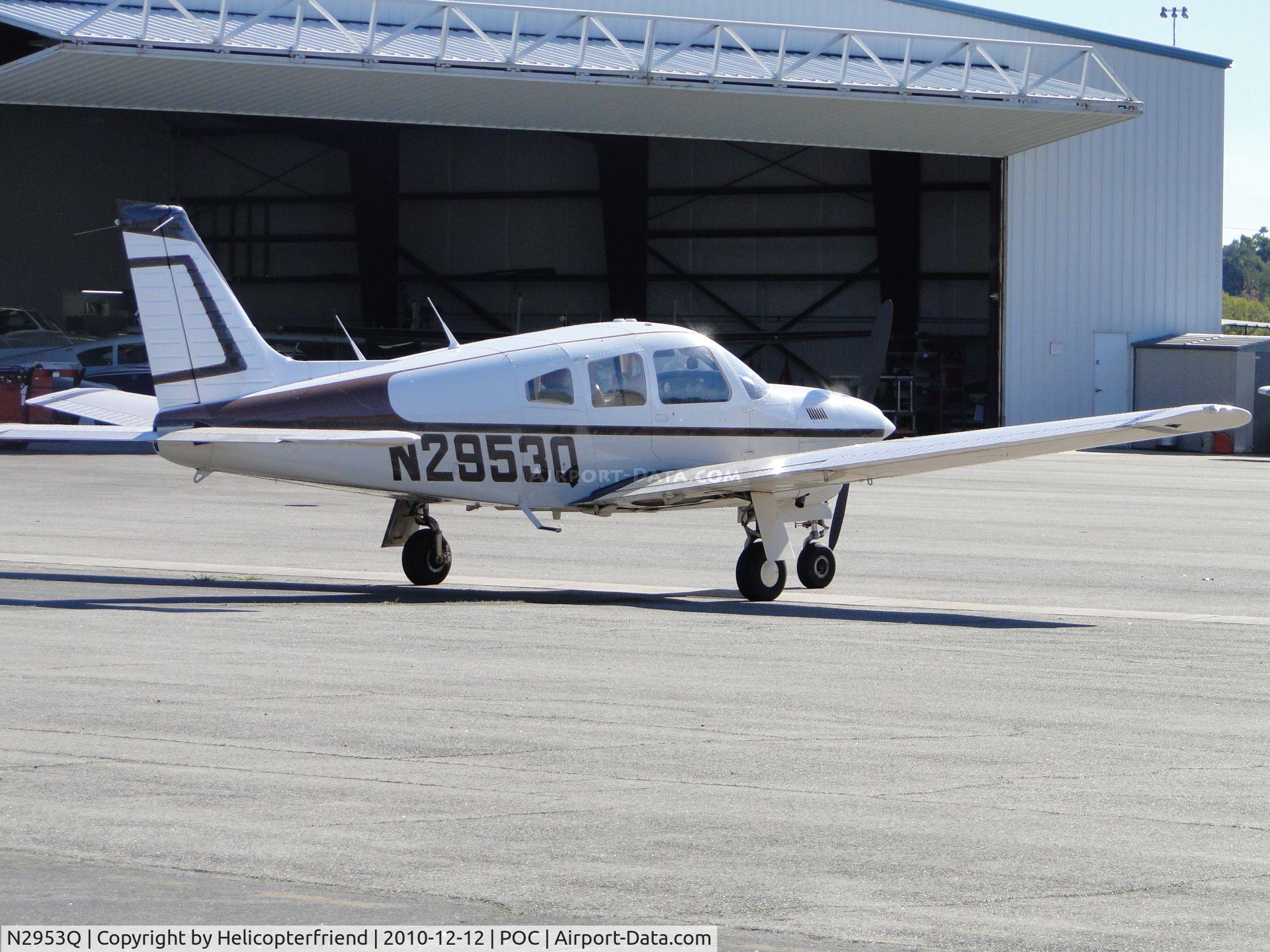 N2953Q, 1977 Piper PA-28R-201T Cherokee Arrow III C/N 28R-7703084, Parked at Howard Aviation area