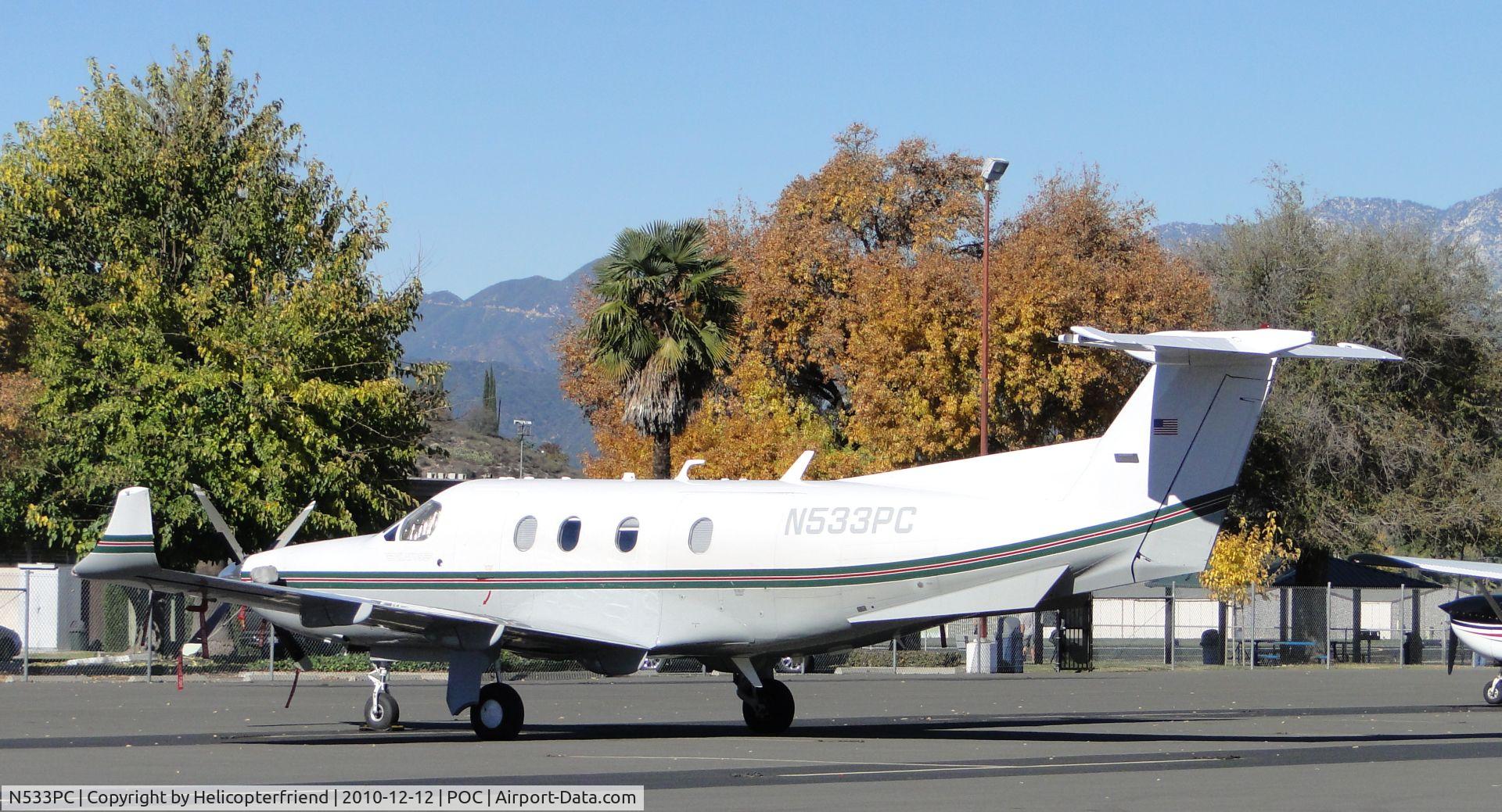 N533PC, 2003 Pilatus PC-12/45 C/N 533, Parked in transient parking