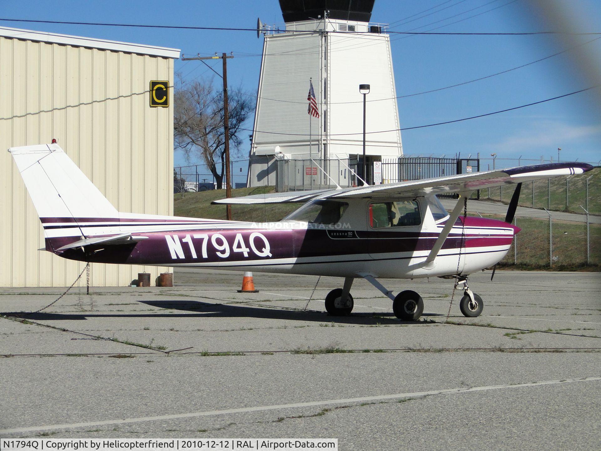 N1794Q, 1971 Cessna 150L C/N 15073094, Parked by the hanger