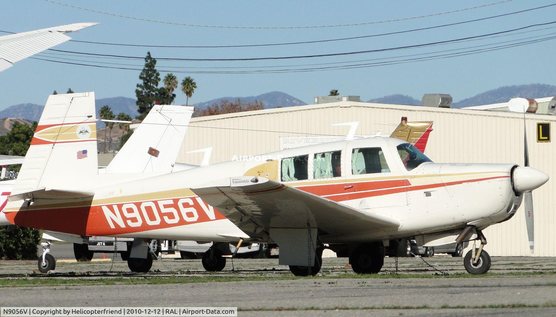 N9056V, 1968 Mooney M20F Executive C/N 690004, Parked