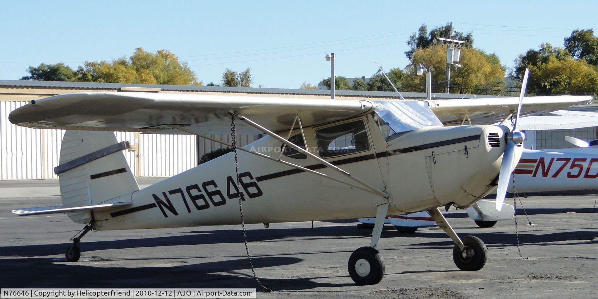 N76646, 1946 Cessna 120 C/N 11086, Parked