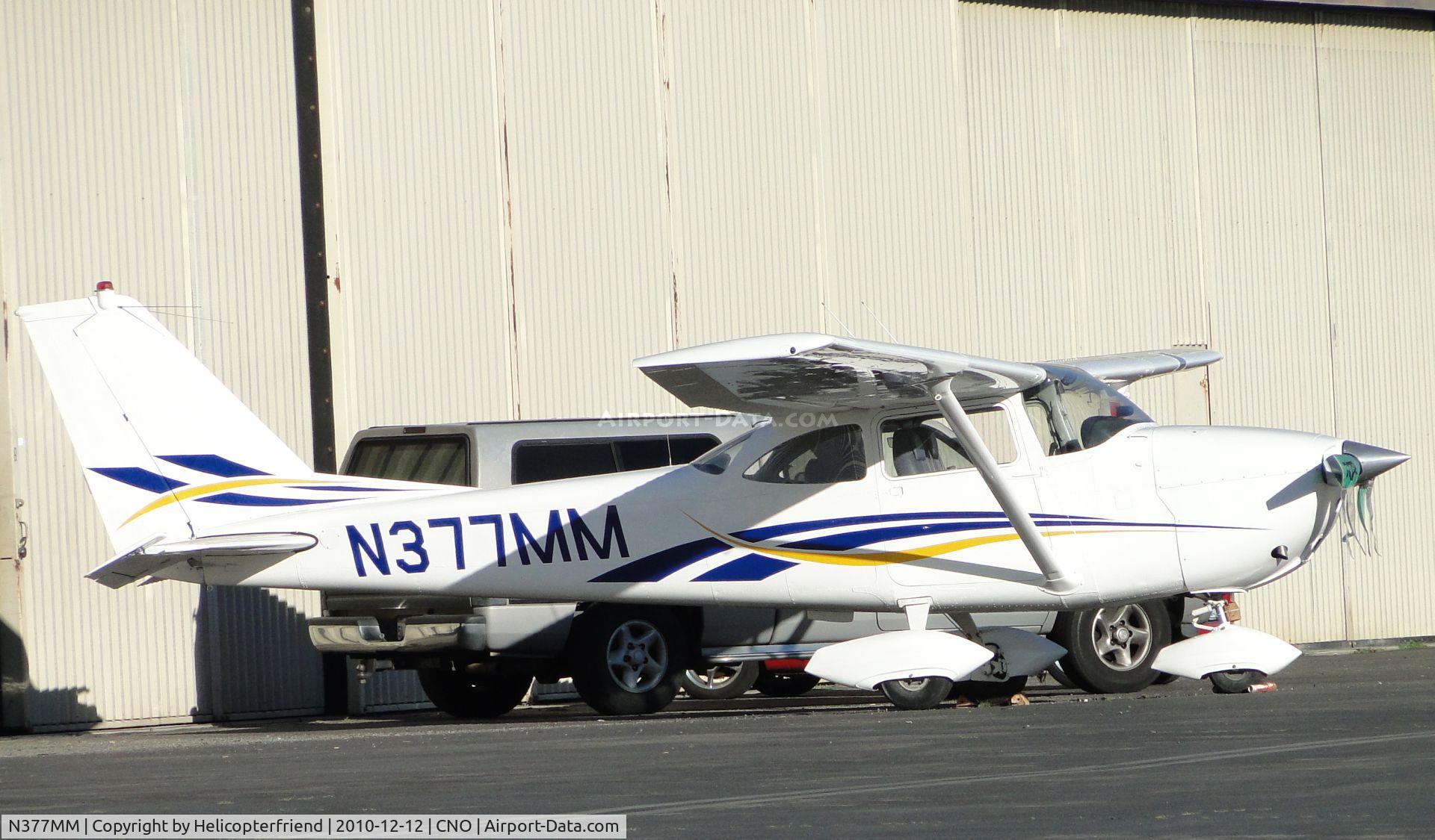 N377MM, 1967 Cessna 172H C/N 17256133, Parked by hanger