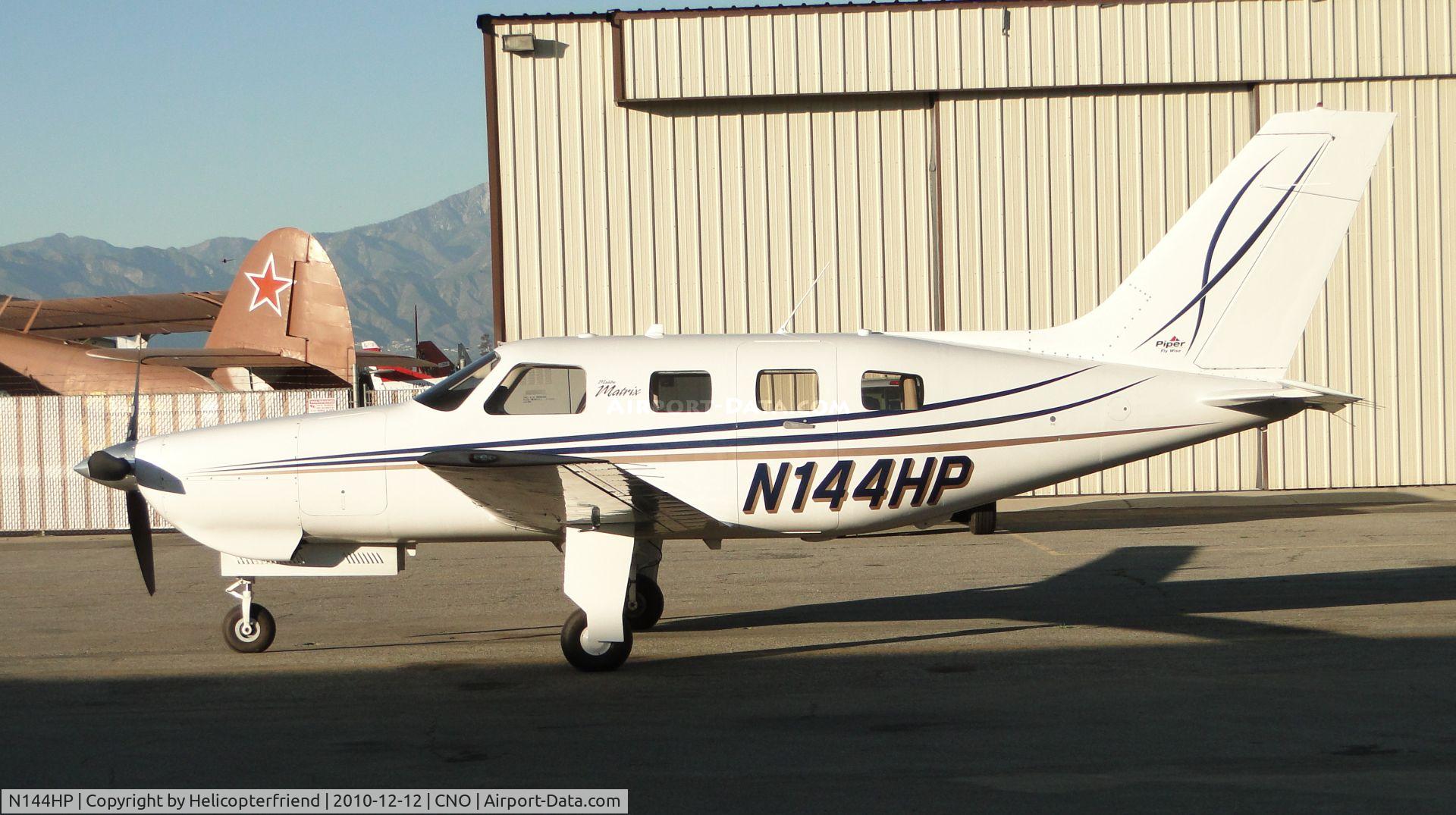 N144HP, 2008 Piper PA-46R-350T Malibu Matrix C/N 4692044, Parked near the museum