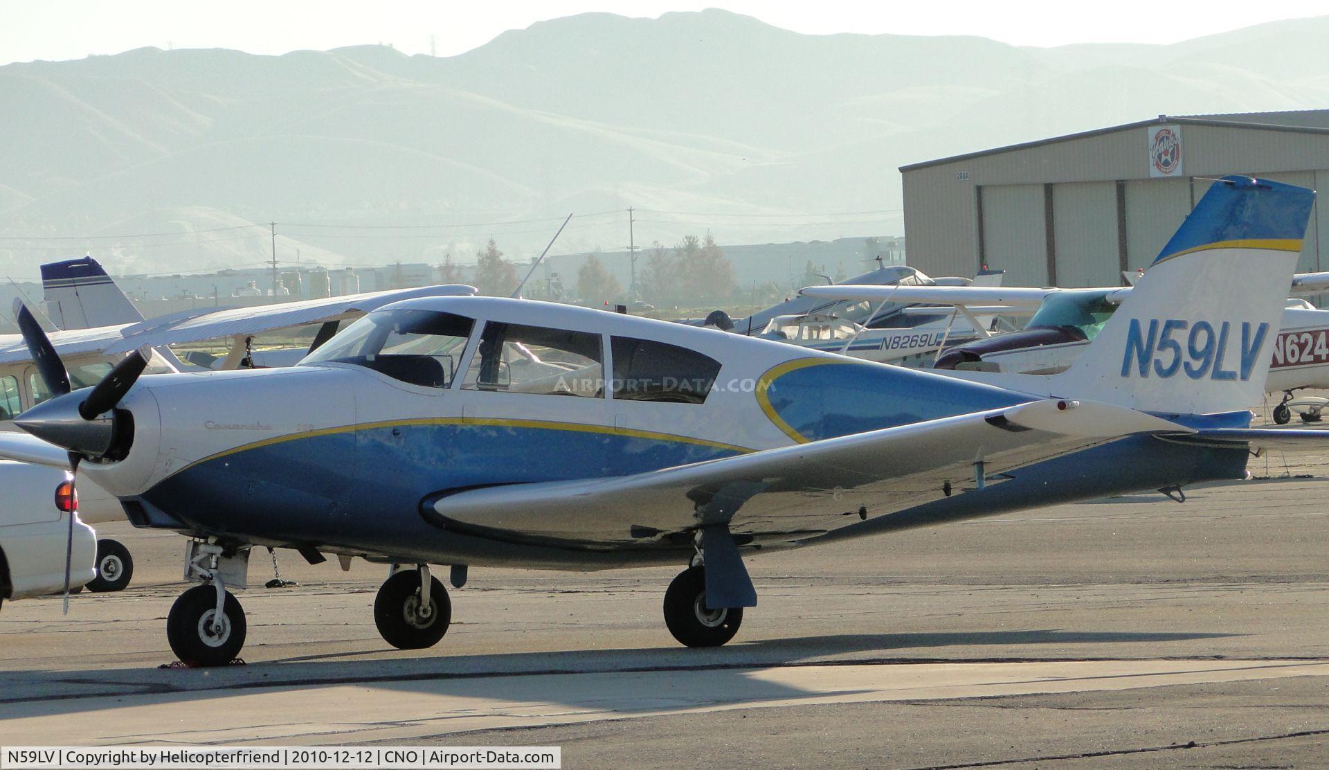 N59LV, 1959 Piper PA-24-250 Comanche C/N 24-1229, Parked