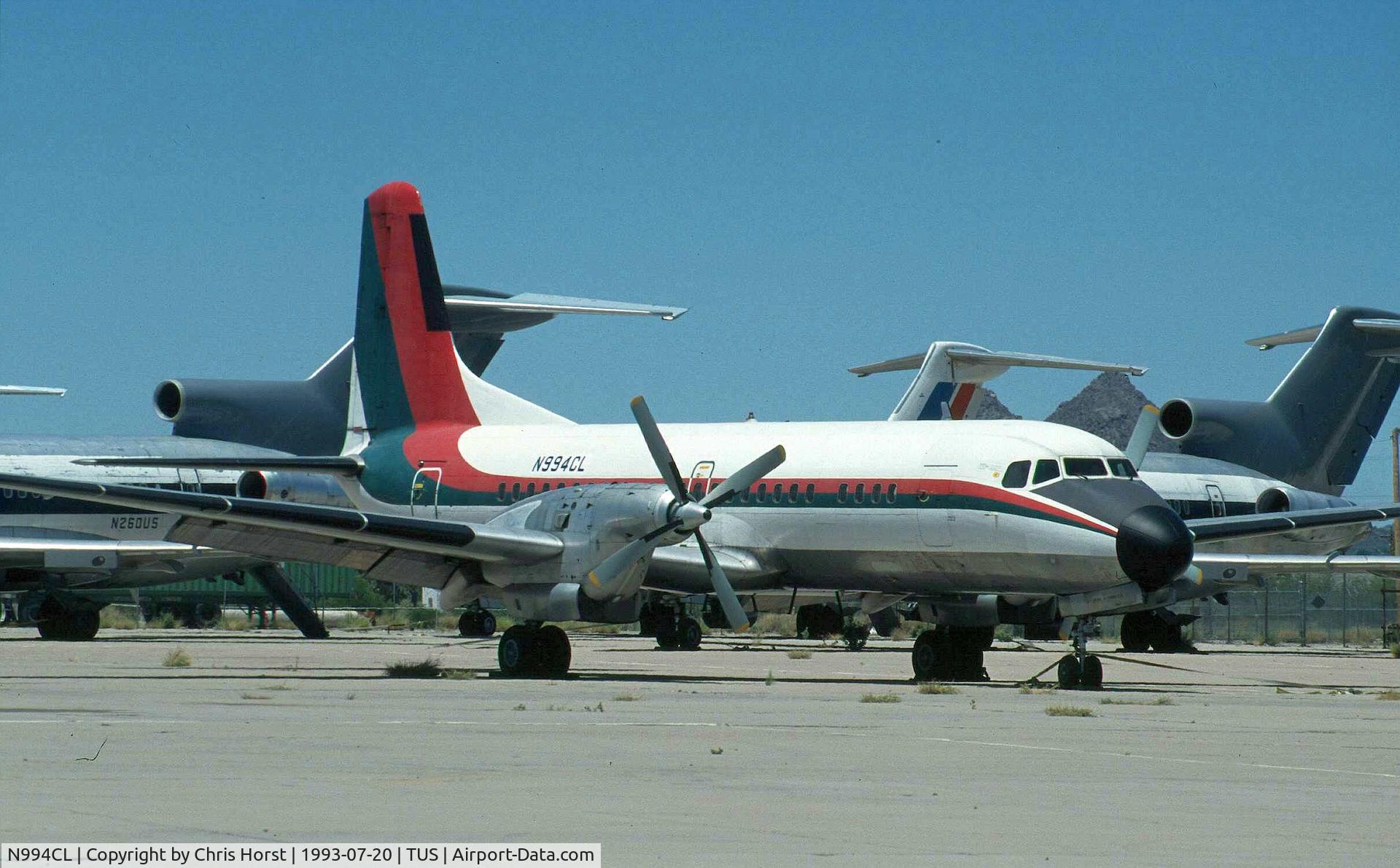 N994CL, Nihon YS-11A C/N 2081, freshly painted, scanned slide, non-edited