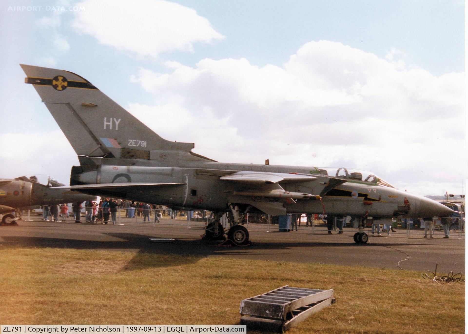 ZE791, 1988 Panavia Tornado F.3 C/N AS067/702/3318, Tornado F.3 of 111 Squadron on display at the 1997 RAF Leuchars Airshow.