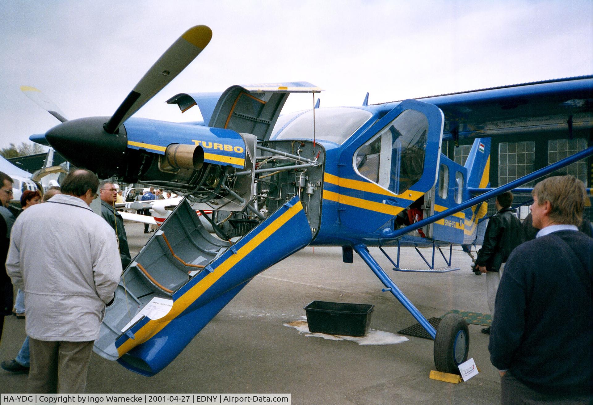 HA-YDG, Technoavia SMG-92 Turbo Finist C/N 00-004, Technoavia SMG-92 Turbo Finist at the AERO 2001, Friedrichshafen