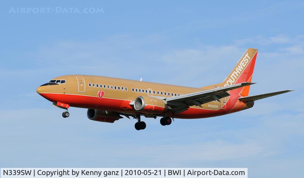 N339SW, 1988 Boeing 737-3H4 C/N 24090, SWA @BWI