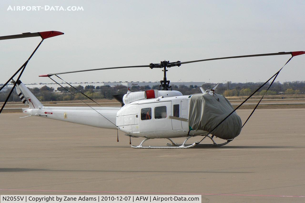 N2055V, 1966 Bell UH-1H Iroquois C/N 5506 (66-1023), One of six Dyncorp UH-1H's on the ramp at Alliance Airport - Fort Worth, TX ( These aircraft may be for use by the Iraqi government )